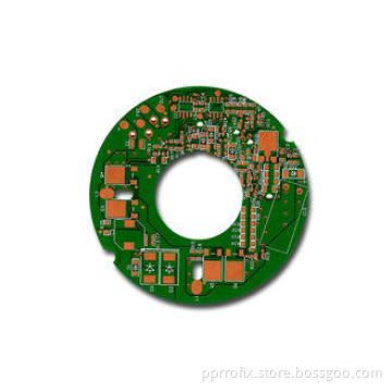 Green FR4 Round 4 layer PCB Prototype Electronic Circuit Bo